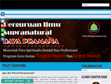 Tablet Screenshot of dayapramana.com